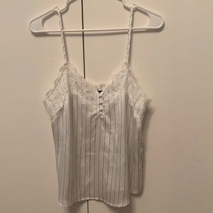 Small Abercrombie and Fitch blue and white tank